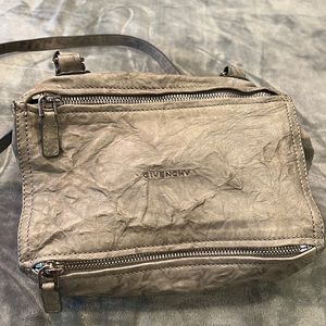 Givenchy Grey Silver Small Pandora crossbody